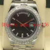 Luxury High Quality 40mm Day-Date 228345 Stainless Steel Bracelet Diamante Bezel Mens Men's Movement Automatic Mechanical Bla305N