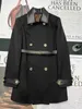 Women's Trench Coats designer 2023 New Style Slim Double breasted Long G349