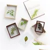 Frames 4/7/8/10 Inch Solid Wood P O Frame Double-Sided Glass Plant Specimen Square Creative Diy Decoration1 Drop Delivery Home Garde Otrsb