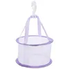 Bath Accessory Set Makeup Sponge Beauty Egg Drying Net Brush Rack Mesh Shower Basket Hanging Purple Fabric Dryer Bathroom Puff