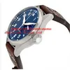 Top Quality Luxury Wristwatch Big Pilot Midnight Blue Dial Automatic Men's Watch 46MM Mens Watch Watches269j