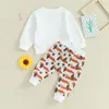 Clothing Sets Vintage born Baby Boys Girls Clothes Cactus Letter Print Long Sleeve Pullover SweashirtsPocket Casual Tracksuits 230923