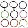 Chokers 12st Colors Baseball Tornado 3 rep flätad energi halsband marinblå svart vit digital camo 18 20 droppleverans smycken dhvkk