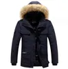 Manteau d'hiver en coton pour hommes, grand manteau en coton pour jeunes, col en laine, à capuche, nouvelle collection 2023