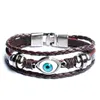 Charme pulseiras estilo punk envoltório pulseira de couro real homens 2023 amizade pulseiras para mulheres pulseira masculina mujer jóias pulseras