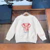 autumn kids sweater high quality sweatshirts for boy girl Size 100-160 CM Elephant print child pullover Sep20