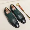 Mode lapptäcke klänningsskor för män klassiska formella brogue skor delade läder skor elegant sapato sociala maskulino skor för pojkar party stövlar 38-48