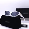 Top luxury Cat Eye Sunglasses polaroid lens designer womens Mens Adumbral Goggle senior Eyewear For eyeglasses frame Vintage Metal Sun Glasses With Box Qi Ling 3040