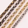 5mm Box Byzantine Chain Stainless Steel Men's Necklace Bracelet Chain 7 -40 282f