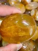 Decorative Figurines Natural Yellow Crystal Play Quartz Healing