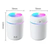 Eteriska oljor diffusorer USB Cool Mist Sprayer Portable 300 ml Elektrisk luftfuktare Aromolja Diffusor med färgglad nattljus för hemmabil 230923