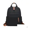 Mochilas con logotipo Lu Mochila de viaje para computadora portátil Bolsa de escuela portátil Casual para mujer Nylon Moda Duffel al aire libre Organizador húmedo seco Shode Dhyk5