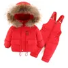 Kleidung Sets Winter Baby Mädchen Schneeanzug Mit Kapuze Warme Daunenjacke Für Baby Junge Kleinkind Overalls 13 Jahre Kleinkind 2PCS kleidung Set Outfit 230922