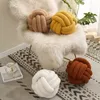 CushionDecorative Pillow Creative Cushions Korean Solid Color Plush Pillow Twist Pillows Knot Round Special-Shaped Retro Cushion Home Halloween Decor 230923