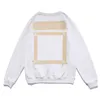 Gebroken wit Designer Pullover Wit sweatshirt Jeugd Hoodie Mode Hoodies Finger Brand Sweatshirt met capuchon Gebroken witte hoodie 902