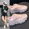 Diseñador Mujer Zapatillas para correr Rosa Diamante blanco Malla transpirable Moda Jalea Suela gruesa Durable Cómodo Caminar Deporte Zapatillas de deporte 36-40