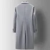 Mélanges de laine pour hommes arrivée vestes d'hiver mode long style manteau de laine décontracté laine trench-coat hommes robe veste hommes taille M-4XL 230923