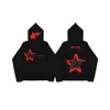 Sweats à capuche pour hommes Sweatshirts Star Lettre Imprimé Vintage 2000S Zip Sweat à capuche High Street Mode Y2K Casual Couple Pull 230923