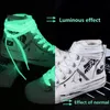 Shoe Parts Accessories 1 Pair Luminous Shoelaces for Kid Sneakers Men Women Sports Shoes Laces Glow In The Dark Night Shoestrings Reflective Shoelaces 230923