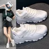 Diseñador Mujer Zapatillas para correr Rosa Diamante blanco Malla transpirable Moda Jalea Suela gruesa Durable Cómodo Caminar Deporte Zapatillas de deporte 36-40