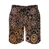 Pantalones Cortos para Hombre Steampunk Rusty Gears Gimnasio Cool Steam Punk Estilo Vintage Pantalones Cortos De Playa Correr Personalizado Surf Bañadores De Secado Rápido