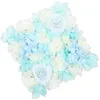 Dekorativa blommor Simulering Flower Wall Party Floral Backdrop Artificial Rose Panel Wedding Decor Faux Silk Dekoration