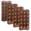 Bakvormen 4 stks/set 15 Hartvormige Chocolade Cakevorm Creatieve Ijsbakje Gebak Biscuit Thuis Groothandel