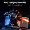 Laptopa podkładki chłodnicze Gaming Laptop Turbine chłodnica RGB Light Pasek Twin Turbine Wentylator Super Silent 3000RPM Obsługa 15,6 17,3 cala dla laptopa L230923