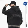 Huvtröjor för män Hoodies FG Wear | 2023 Autumn and Winter New Fashion Label High Street Letters Colorful Printing Washed Old Hooded Sweater LooSeap42ap42