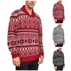 Pulls pour hommes 2023 Automne Hiver Lâche Pull de Noël Hommes Style Flocons de neige Mode Noir Blanc Pulls Mâle O-Cou Top