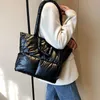 Cross Body Totes Heldere Leren Katoenen Tas 2023 Nieuwe Kleur Mode Handtas Grote Capaciteit Eén Schouder Damestas Trend24stylishyslbags