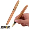 Перьевые ручки STONEGO Classics, роскошная деревянная перьевая ручка, чернила для авторучки 0,5 мм для украшения подарков, офисная перьевая ручка, канцелярские принадлежности 230923