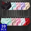 10 pièces culottes sans couture femmes culottes sexy slips sous-vêtements en soie glacée femmes Tanga femmes Sexy Lingerie String Femme Bragas Stringi 230923