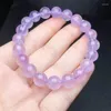 Link Armbanden Natuurlijke Lavendel Amethist Armband Reiki Edelsteen Mode-sieraden Fengshui Vrouwen Genezing Geluk Energie Geschenk 1pcs 10MM