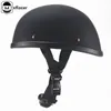 Fahrradhelme Motocross Nostalgischer Vintage-Motorrad-Halfface-Roller Harley-Sicherheitsschutzausrüstung Motorradfahren Helm im japanischen Stil 230922