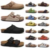 Sandalen Designer-Sandalen Herren Damen Slider Plateau Slipper Sandaletten Boston Soft Pantoletten Clogs Wildleder Schuhe Outdoor Indoor boston clogs 885ess