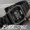 Relógios de pulso skmei 1647 relógios digitais retro masculino banda de aço de aço de fashion retro relógio de pulso eletrônico de pulseira de pulso masculino recloj hombre 230922