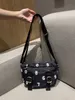 여름 뉴 나일론 천 안장 가방 고품질 방수 다목적 캐주얼 매체 여성의 One Shoulder Crossbody Bag 230915