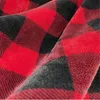 Couvertures Classique Rouge Et Noir Plaid Imprimé Sherpa Couverture Plaids Flanelle Fuzzy Couvre-lits Chaud En Peluche Pour Lit Cadeau De Noël 230923