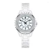 ساعات المعصم 2023 Crystal Diamond Women Watch Watch Elegant Luxury Watches Clock Wrist Scen