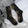 Chaussettes pour hommes, imprimé amusant, arbre de vie avec Triquetra sur Futhark pour femmes et hommes, extensible, été, automne, hiver