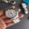 Vintage Watch Perpetual Paul Newman VK63 Movement Quartz Stopwatch Manlig klocka Rostfritt stål Män klockor 37 mm armbandsur R86288O