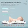 Bathing Tubs Seats Baby Bath Mat Baby Shower Bath Tub Pad Non-Slip Bathtub Seat Support Mat Shower Safety Protection Cushion Foldable Soft Pillow 230923