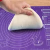 Deegrollers 605040 cm Siliconen Pad Bakmat Vel Kneden Deeg Voor Keuken Pizza Grote Anti-aanbak Maker Houder 230923