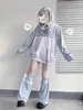 Женские толстовки 2000-х годов Harajuku Kawaii Пуловеры Fairycore Свободная толстовка Y2k Эстетика Гранж Kpop Женщины E-girl Goth Top Streetwear