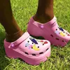 Pantoufles femme high d0f67 talons marques de plate-forme épaisse trous de plate-forme d'été pantoufle femmes chaussures sandales sandale 230922