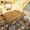 Sacs de couchage Camping coussin d'air couvre-lit extérieur gonflable tapis résistant à l'humidité sale velours rembourré accessoires 230922