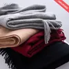 Scarves Solidlove Wool Winter Scarf Women Adult for ladies 100% scarf women Fashion Cashmere Poncho Wrap 230922