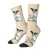 Men's Socks Kawaii Printed Italian Greyhound Trio For Women Men Stretch Summer Autumn Winter Cute Whippet Sighthound Dog Crew