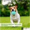 Juguetes para perros Masticar Tratar Juguete Bola Limpieza de dientes Entrega de gota interactiva Hogar Jardín Suministros para mascotas Dhdx1